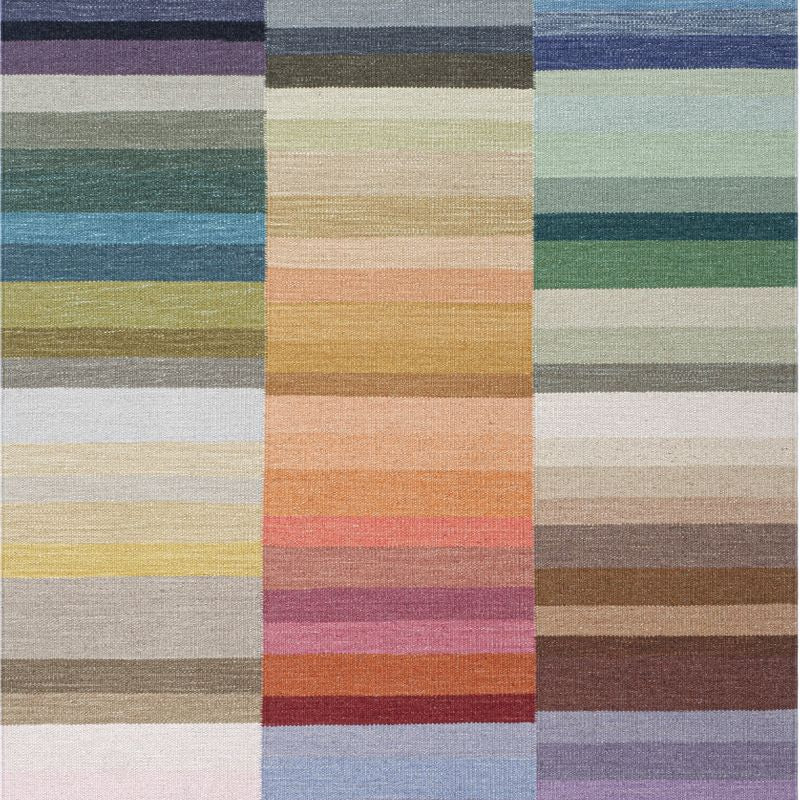 Maine Cottage Color Code Striped Wool Rug 