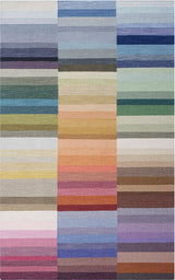 Color Code Striped Wool Rug