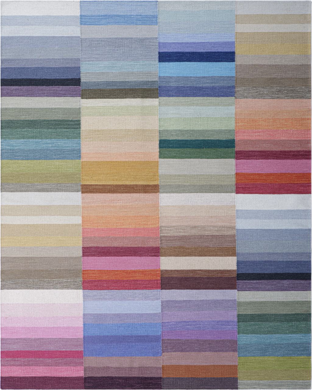 Maine Cottage Color Code Striped Wool Rug 