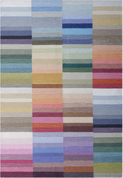 Maine Cottage Color Code Striped Wool Rug 