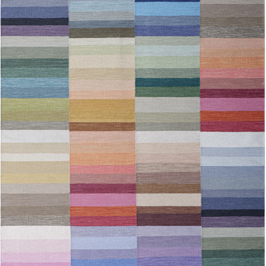 Maine Cottage Color Code Striped Wool Rug 