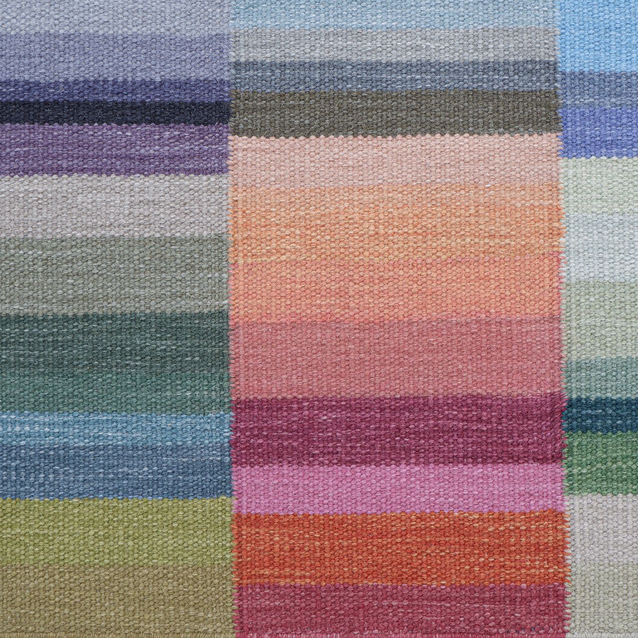 Maine Cottage Color Code Striped Wool Rug 