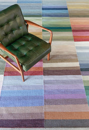 Maine Cottage Color Code Striped Wool Rug 