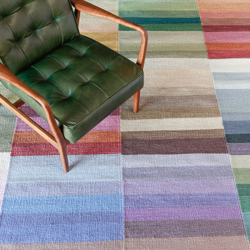 Maine Cottage Color Code Striped Wool Rug 