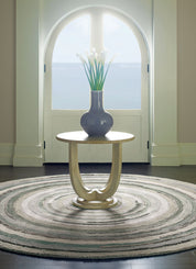 Maine Cottage Concentric Squares Gray Wool Rug 