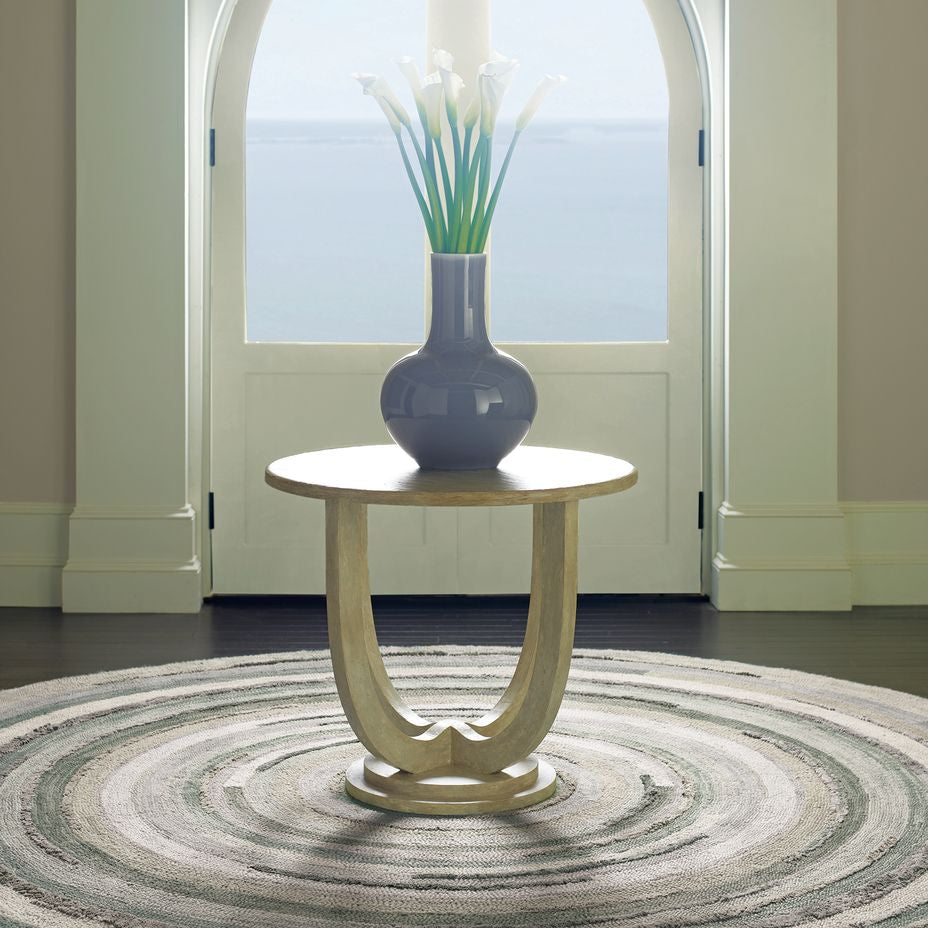 Maine Cottage Concentric Squares Gray Wool Rug 