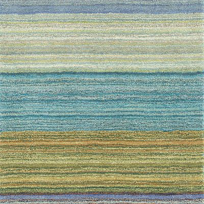 Maine Cottage Brushstroke Blue Striped Wool Rug 