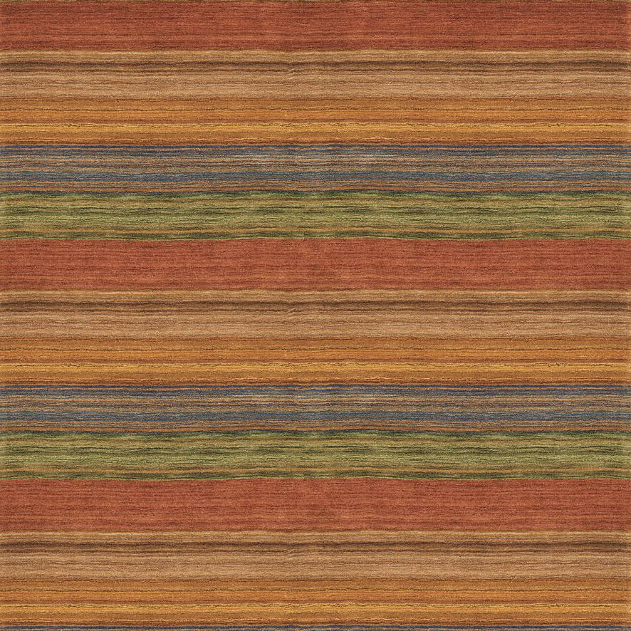 Maine Cottage Brushstroke Multi Striped Wool Rug 