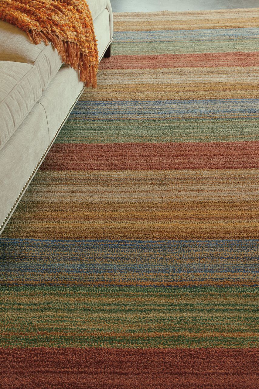 Maine Cottage Brushstroke Multi Striped Wool Rug 