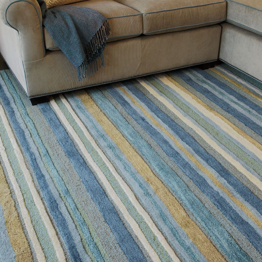 Maine Cottage Sheffield Stripe Wool Rug 