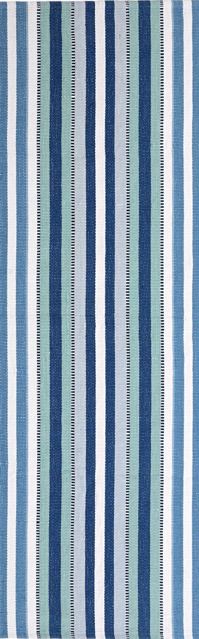 Maine Cottage Bristol Blue Striped Rug 