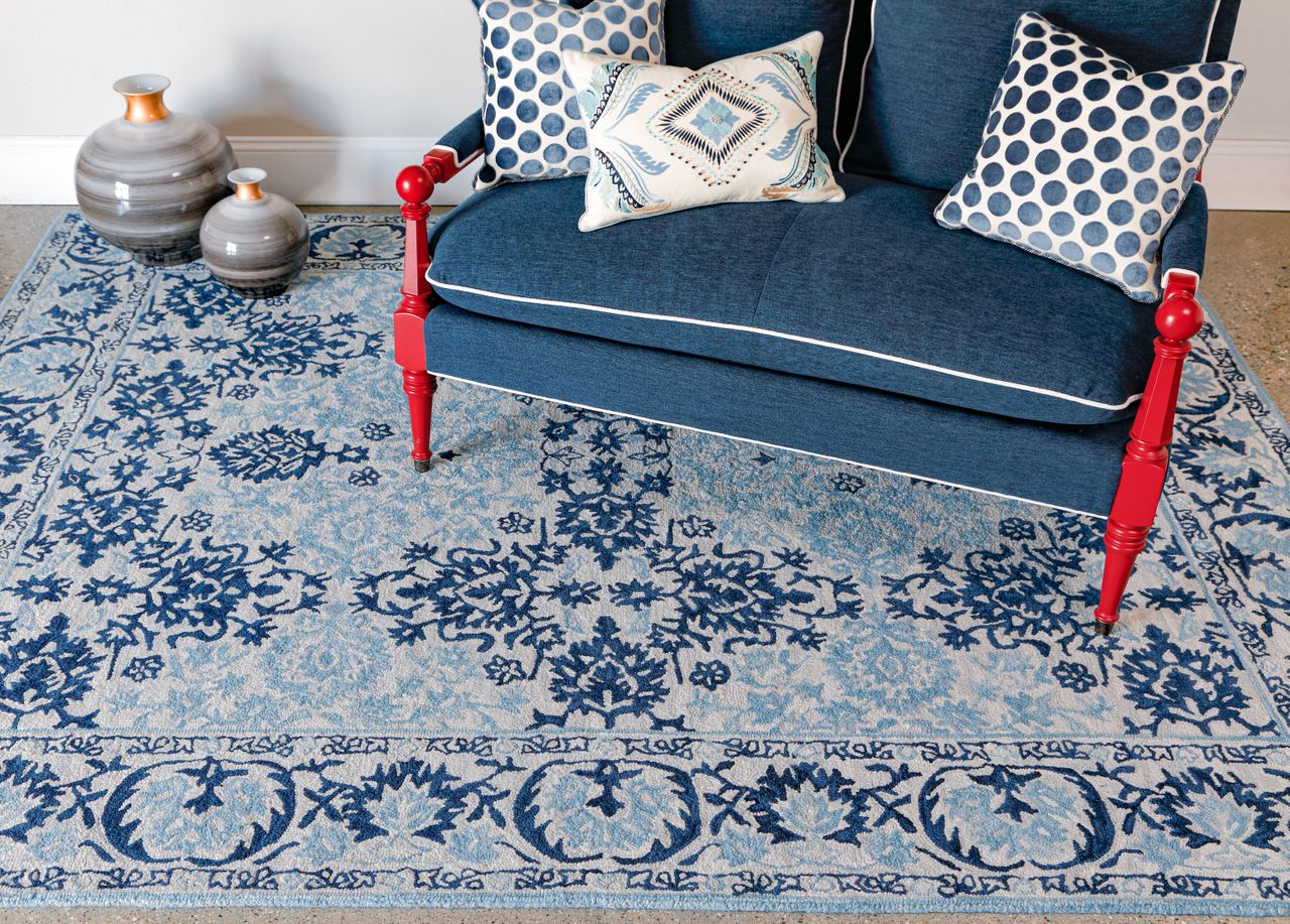Maine Cottage Orford Blue Wool Rug 