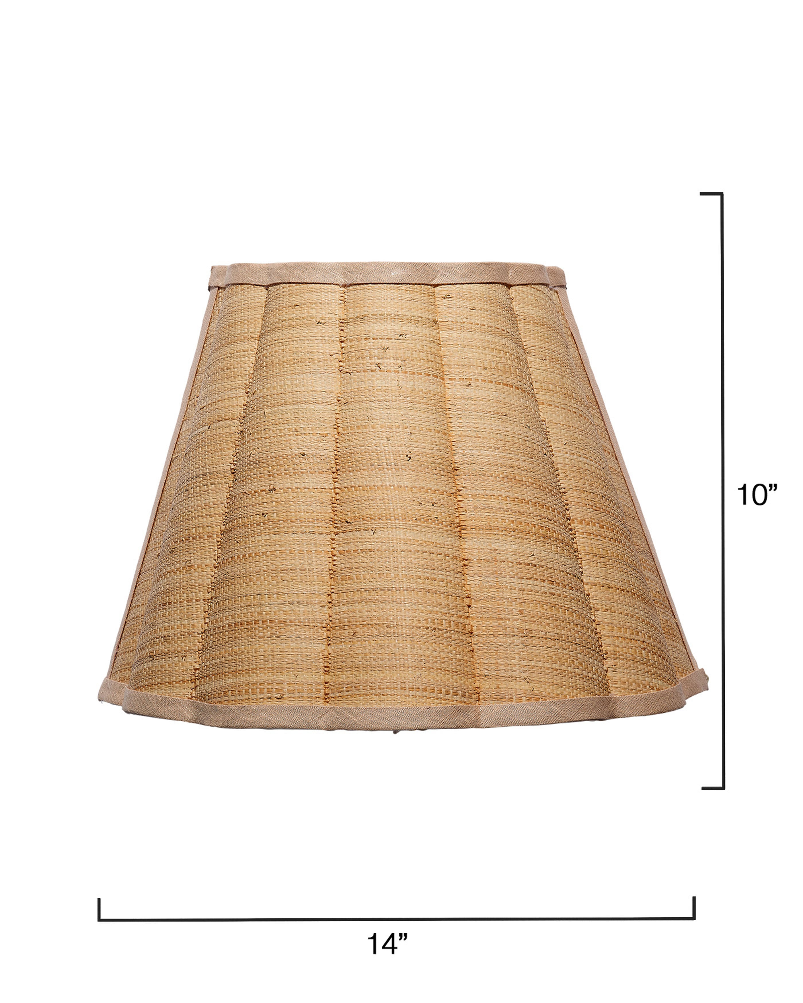 Scalloped 1-Light Wall Sconce, Raffia