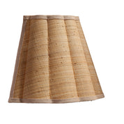 Scalloped 1-Light Wall Sconce, Raffia