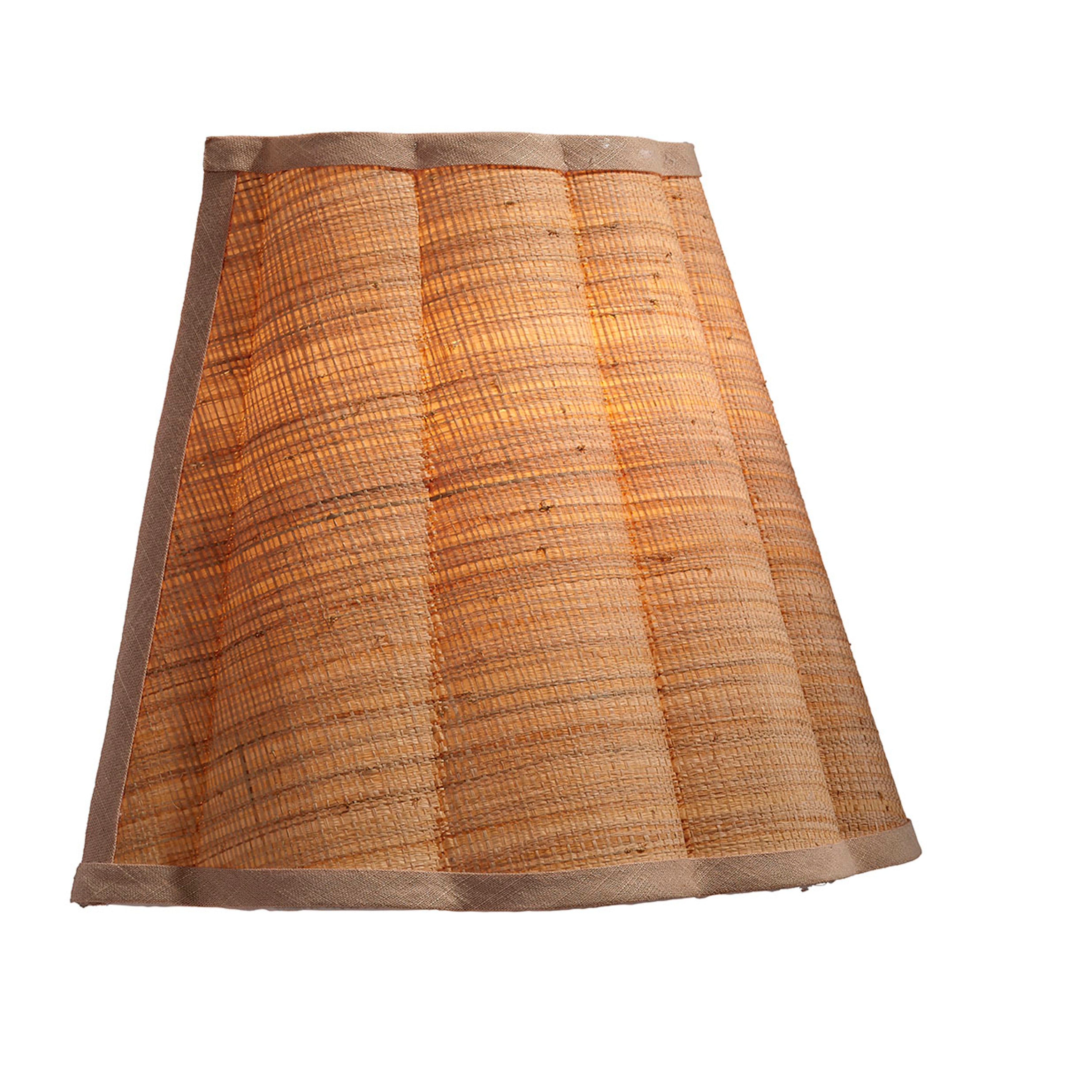 Scalloped 1-Light Wall Sconce, Raffia
