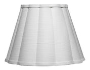 Scalloped 1-Light Wall Sconce, White Linen
