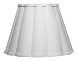 Scalloped 1-Light Wall Sconce, White Linen
