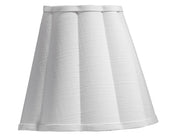 Scalloped 1-Light Wall Sconce, White Linen