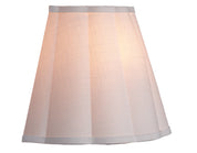 Scalloped 1-Light Wall Sconce, White Linen