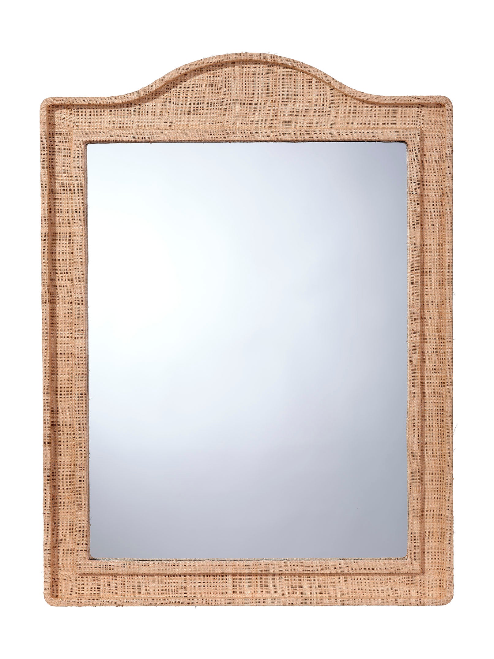 Hilltop Raffia Arch Wall Mirror, Natural