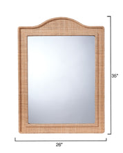 Hilltop Raffia Arch Wall Mirror, Natural