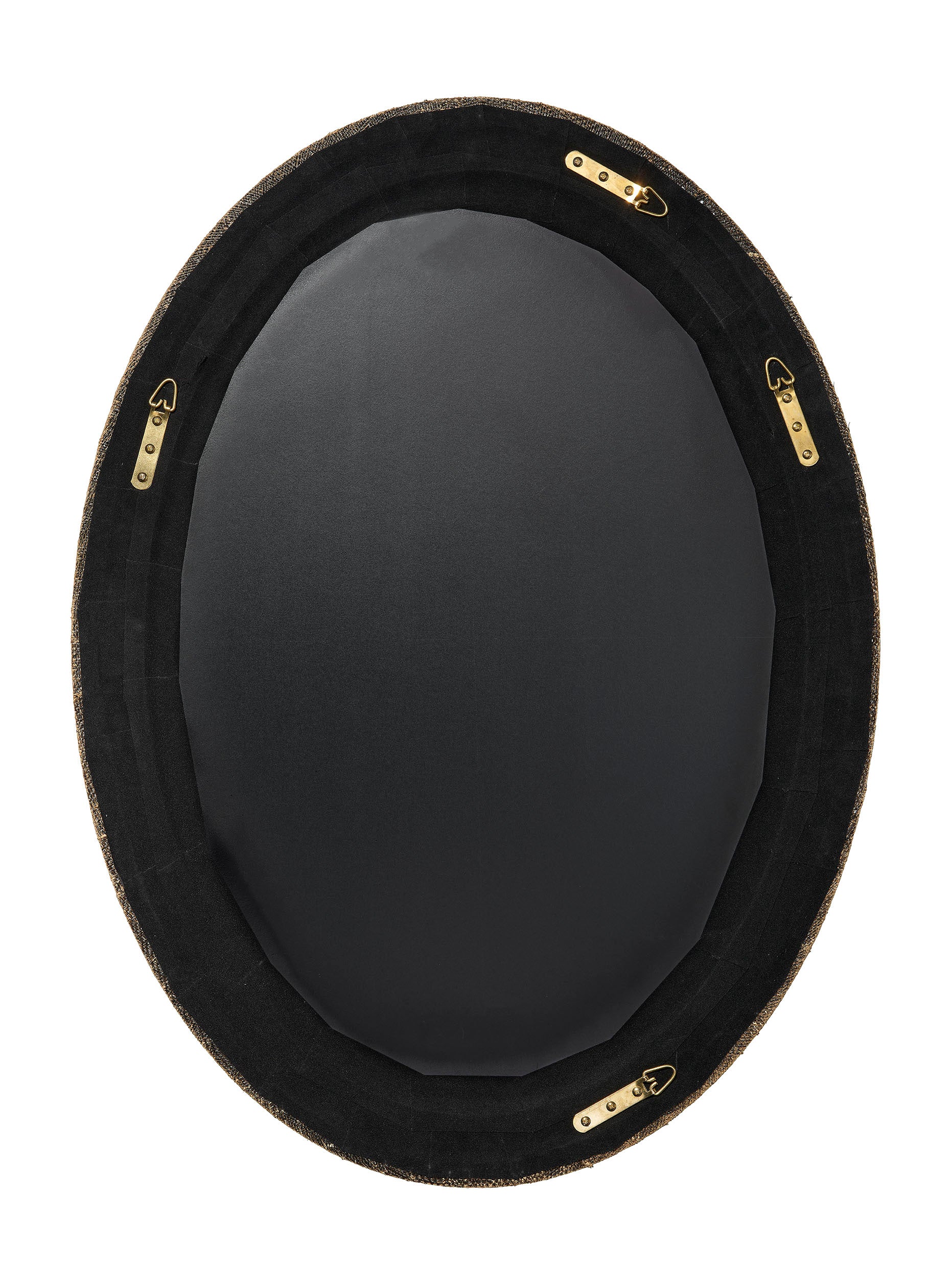 Valley Raffia Oval Wall Mirror, Natural