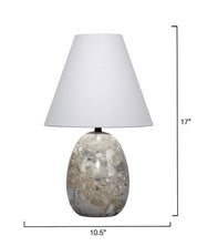 Capsule Travertine Table Lamp