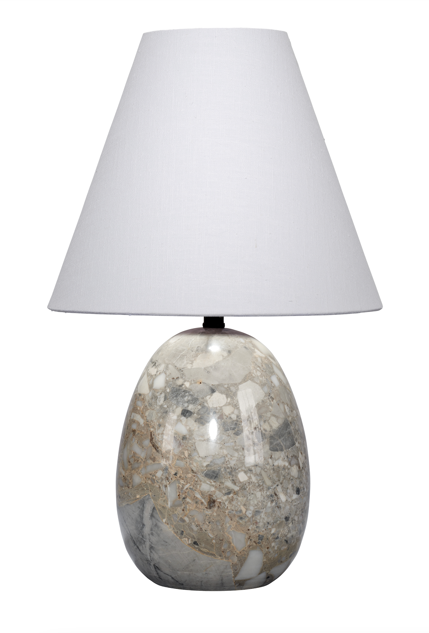 Capsule Travertine Table Lamp