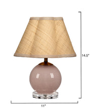 Dottie Blown Glass Table Lamp, Pink