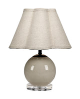 Dottie Blown Glass Table Lamp, Taupe