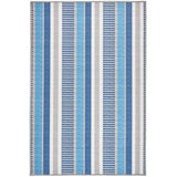 Always Greener Blue/Grey Machine Washable Rug