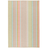 Ana Ticking Aqua Machine Washable Rug