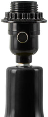 Maine Cottage Droplet Oval Black Ceramic Table Lamp with Scallop Shade | Maine Cottage® 