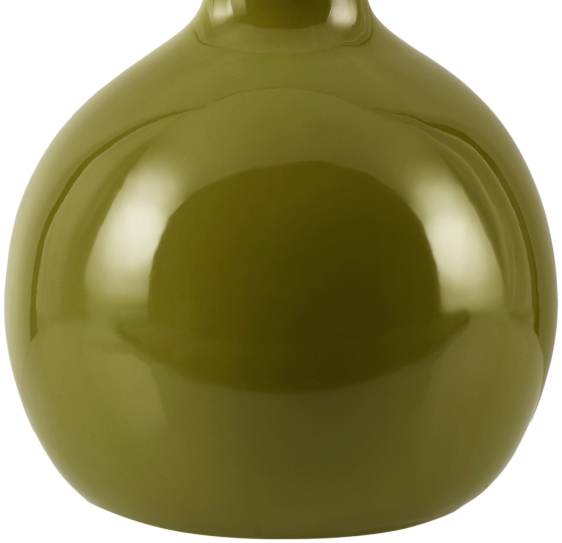 Maine Cottage Droplet Oval Green Ceramic Table Lamp with Scallop Shade | Maine Cottage® 