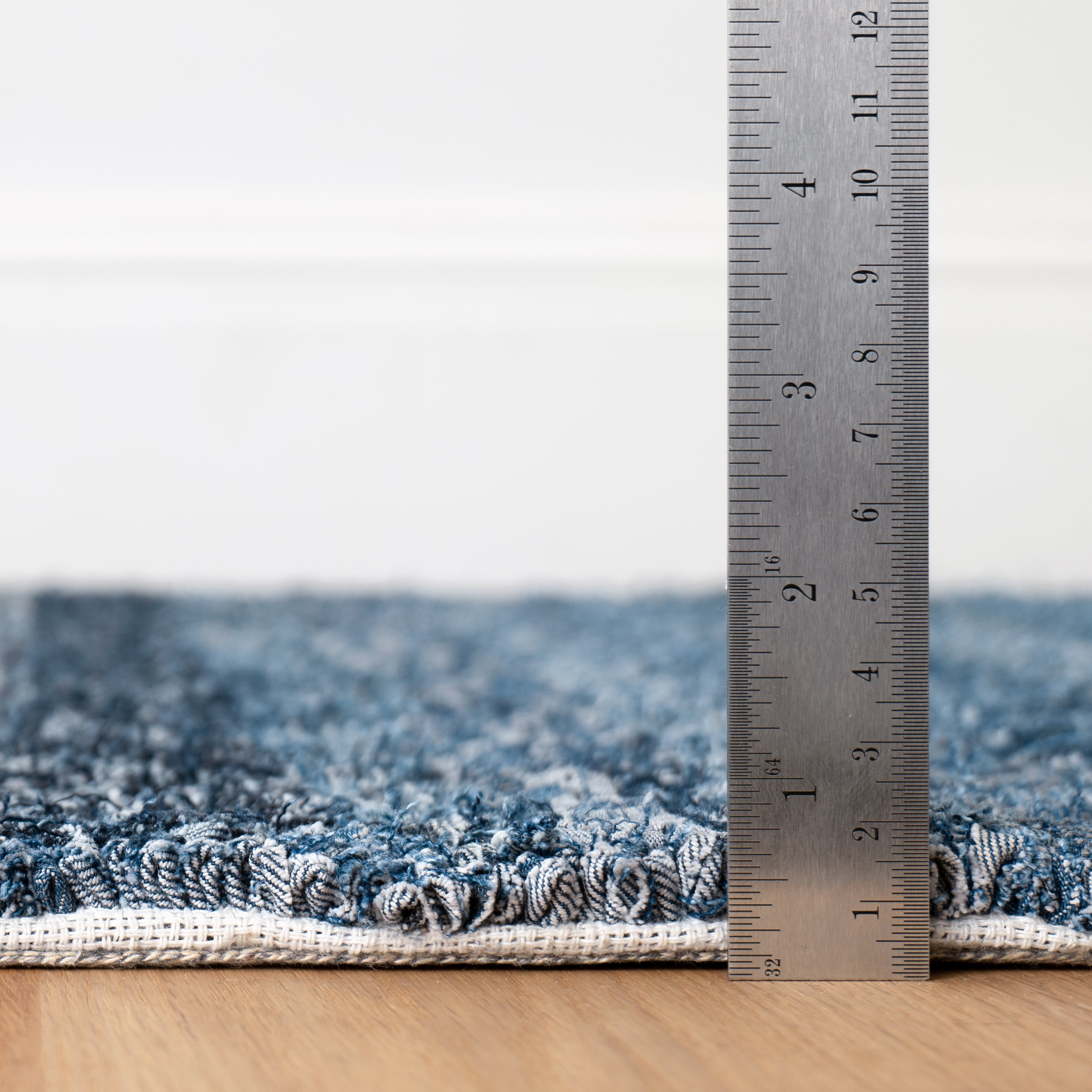 Denim Chindi Blue Hand Hooked Cotton Rug | Rugs | Maine Cottage®