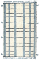 Tory Pewter Blue Hand Knotted Wool Rug