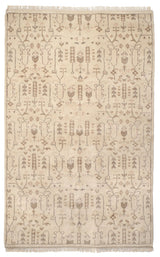 Dara Cream Hand Knotted Wool Rug
