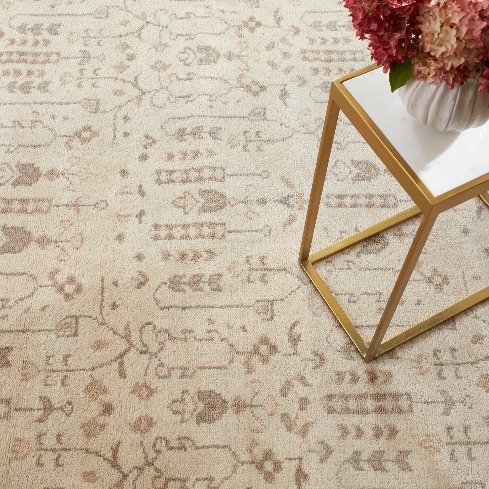 Maine Cottage Dara Cream Hand Knotted Wool Rug 