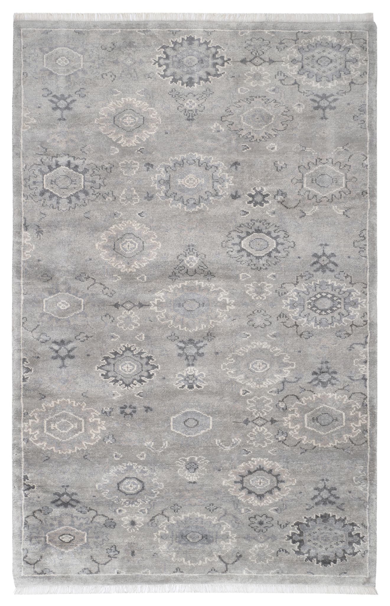 Maine Cottage Lila Grey Hand Knotted Wool Rug 
