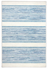 Ellington Stripe Blue Machine Washable Rug