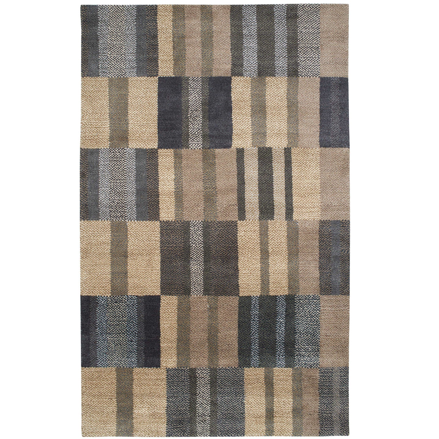 Fairhaven Natural Hand Loom Knotted Wool Rug