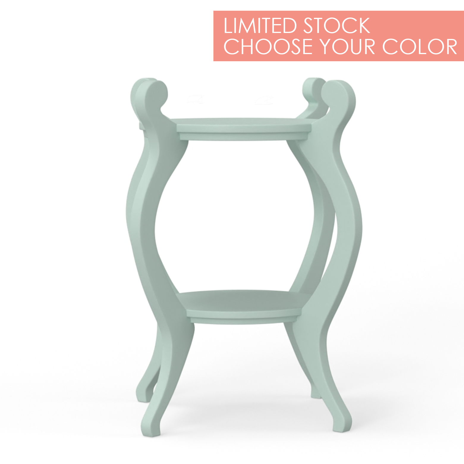 Maine Cottage Fiddlehead End Table | Unique Coastal Cottage End Table 
