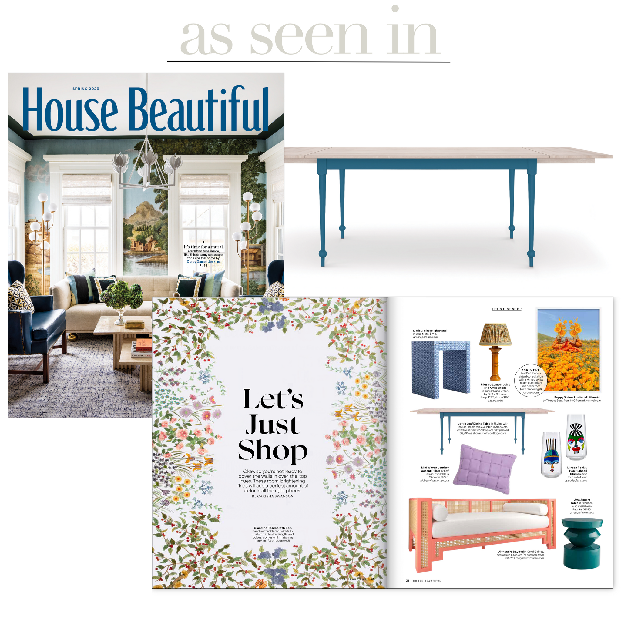 Lottie Leaf Dining Table