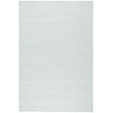 Herringbone Swedish Blue Machine Washable Rug