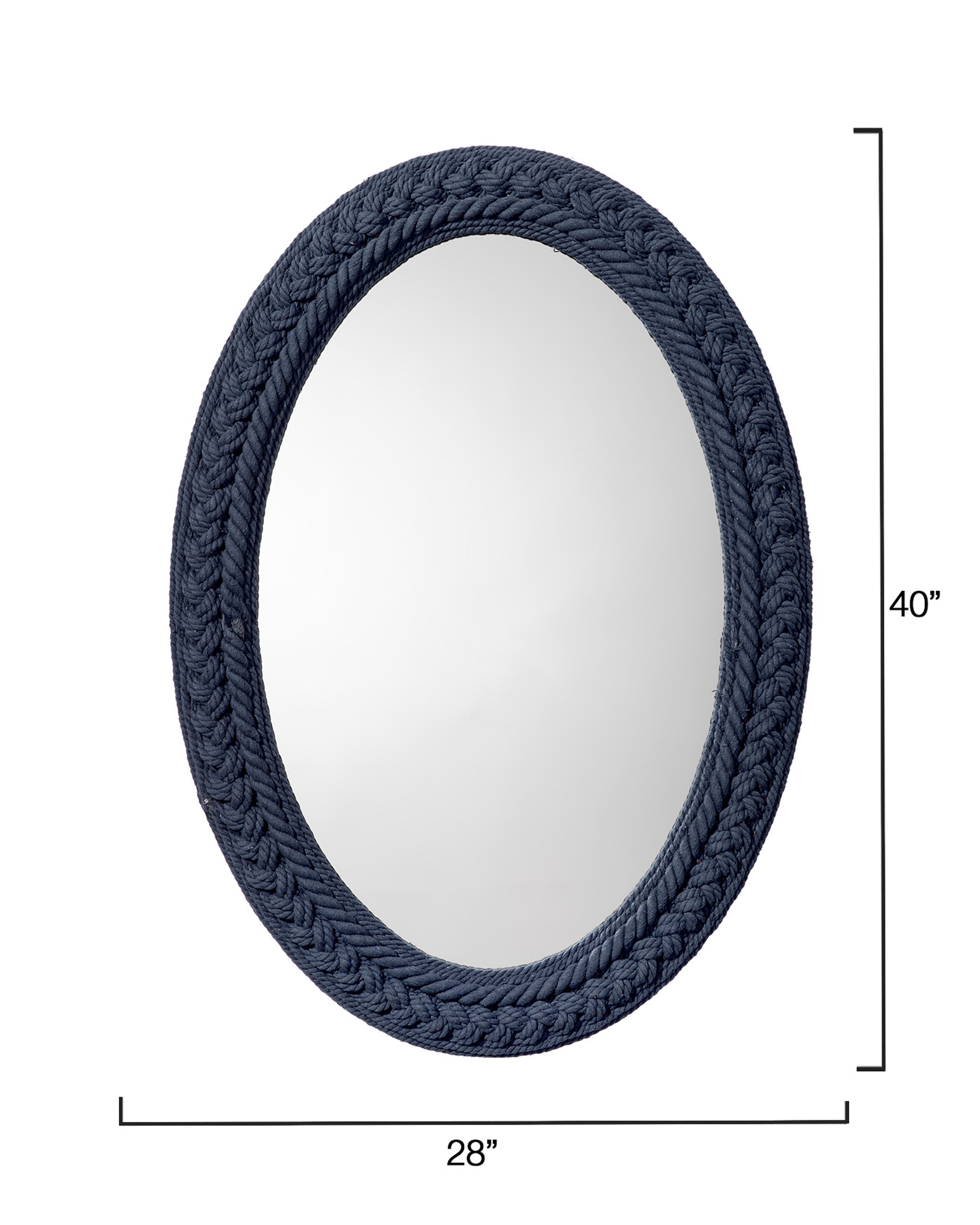 Naval Braided Cotton Rope Mirror