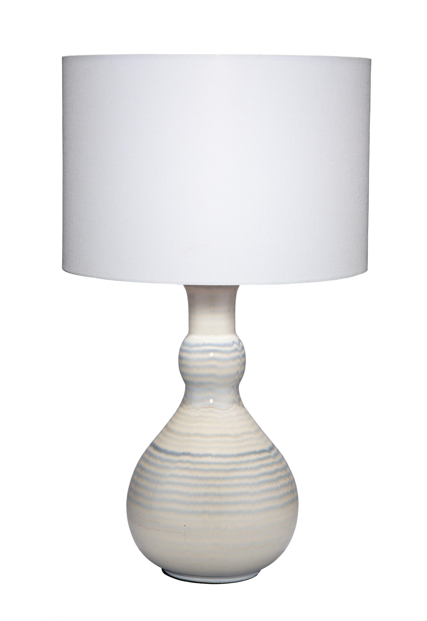 Blue Pinstripe Table Lamp