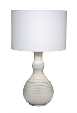 Blue Pinstripe Table Lamp