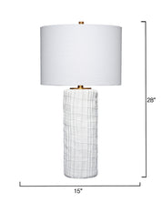 Organic Windowpane Table Lamp