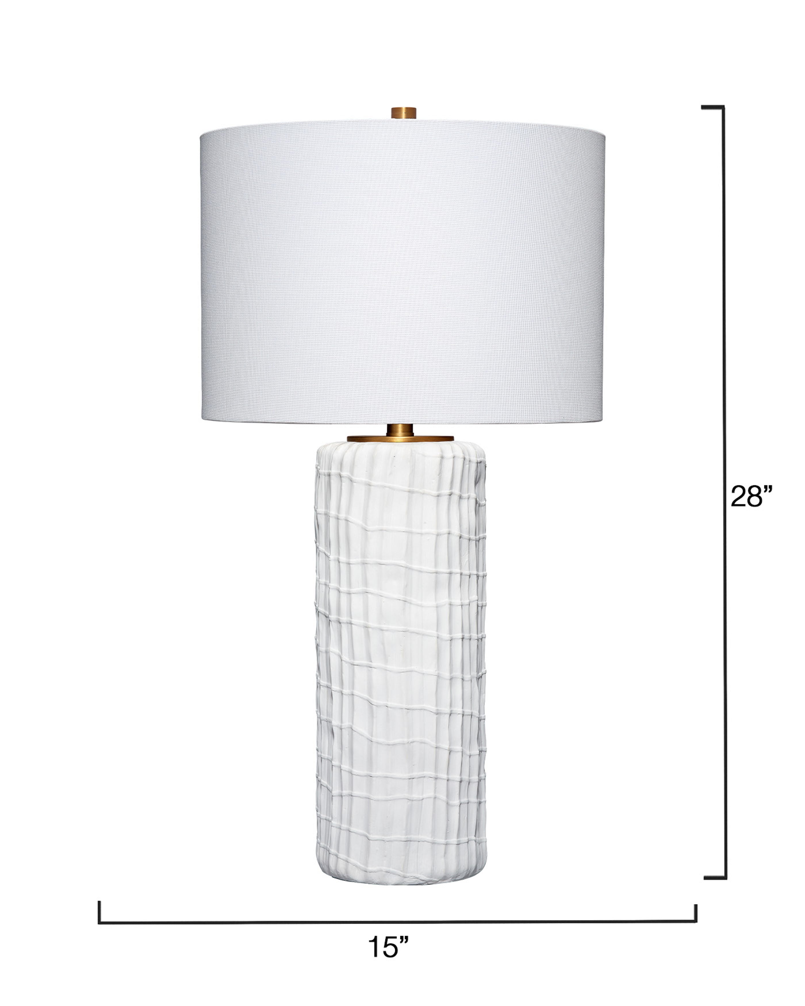 Organic Windowpane Table Lamp