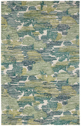 Ladycross Green Hand Hooked Wool Rug
